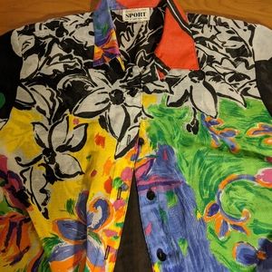 5/$25 Vintage Sunny South Sport Button Up